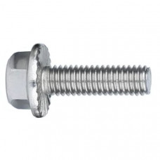 DIN 6921 8.8 Винт с шестигранной головкой и фланцем, с насечкой, цинк M 10 x 25